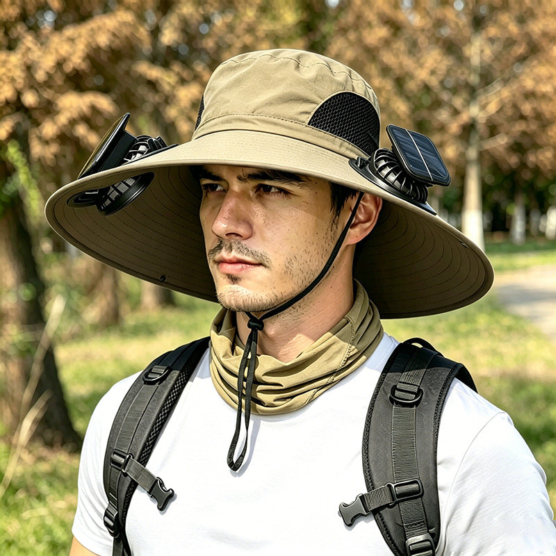 Solar Powered Fan Hat for Men Women