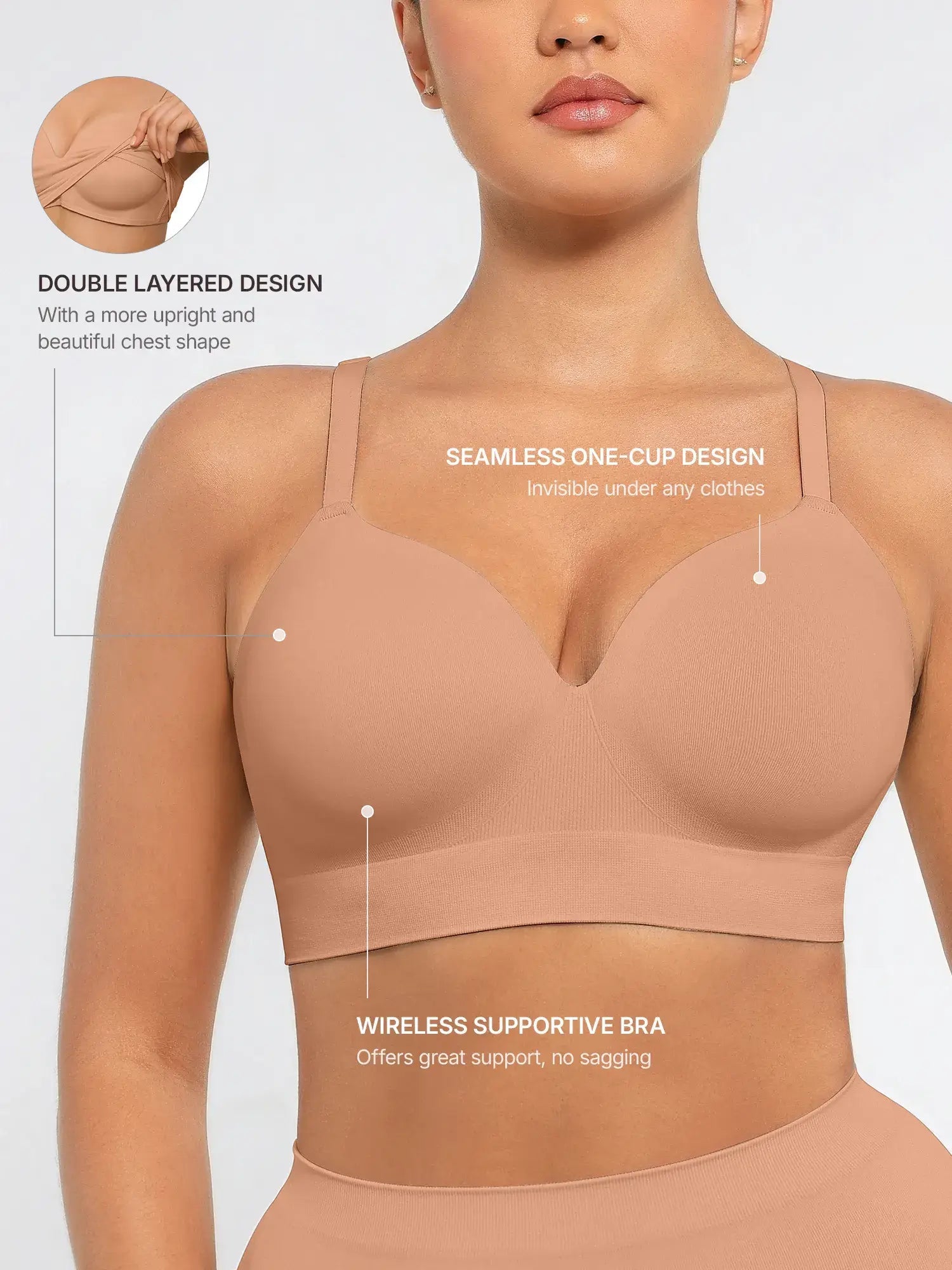 Wireless Full Coverage Shaper Bra