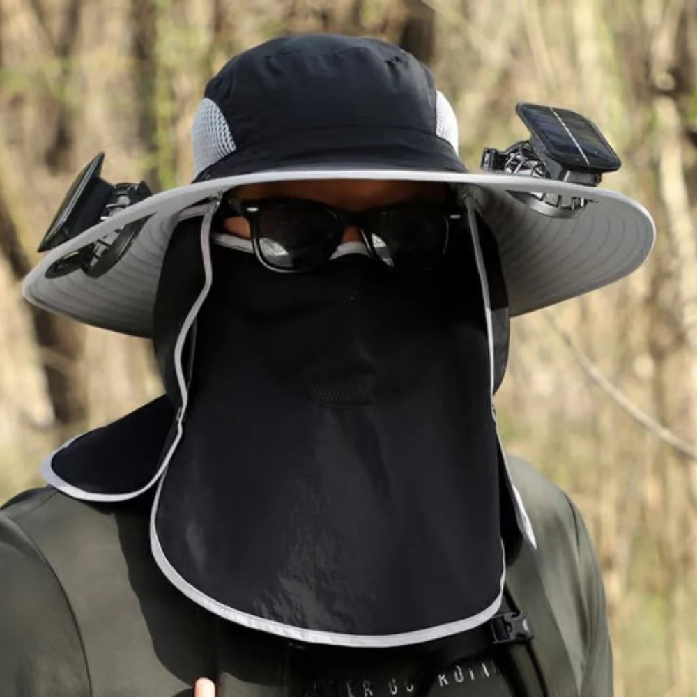 Solar Powered Fan Hat for Men Women