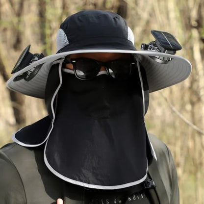 Solar Powered Fan Hat for Men Women
