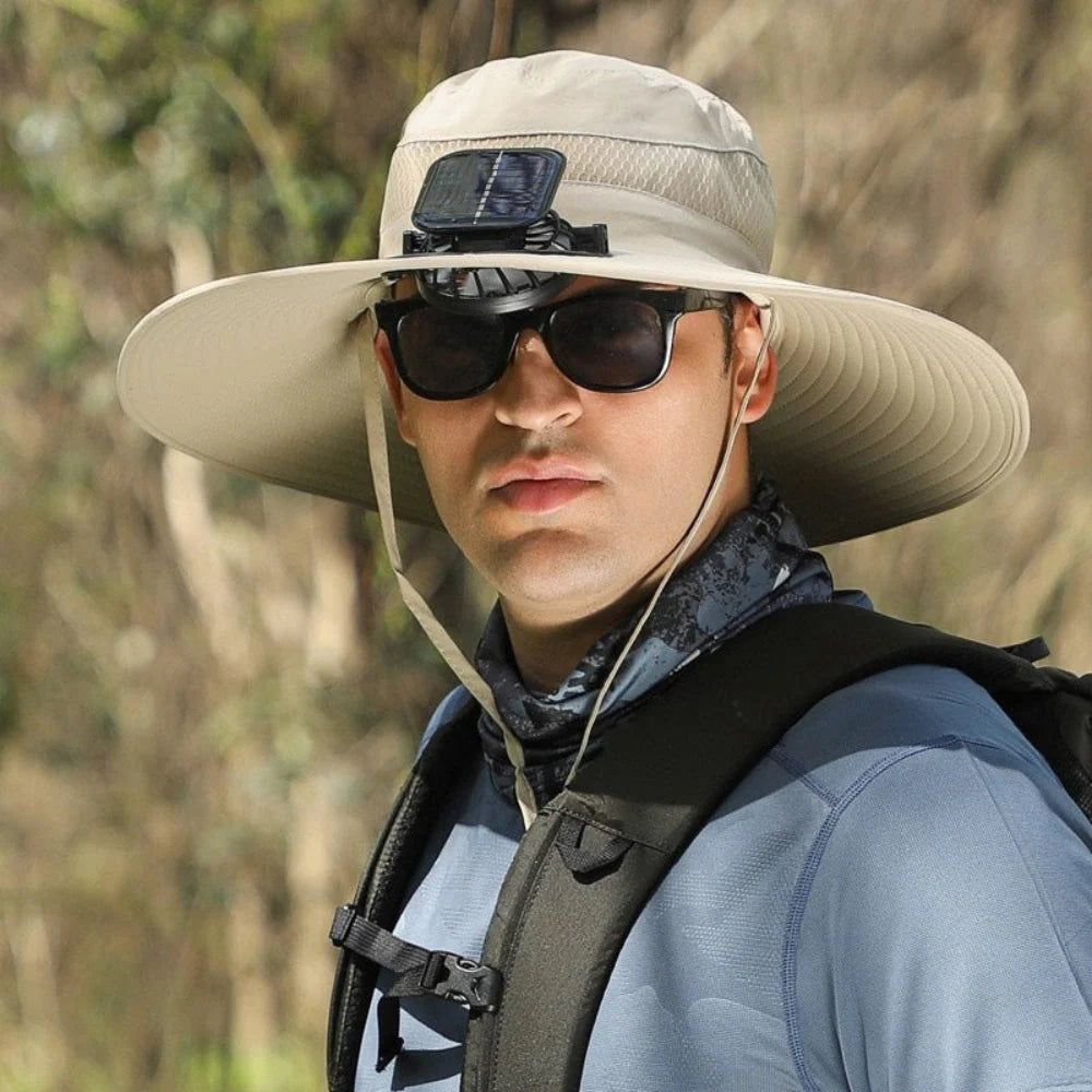 Solar Powered Fan Hat for Men Women