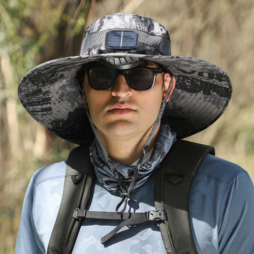 Solar Powered Fan Hat for Men Women