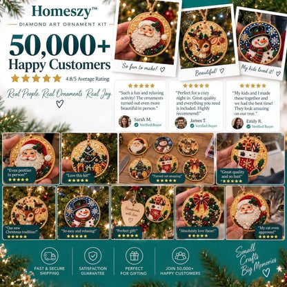 Christmas Diamond Art Ornament Kit