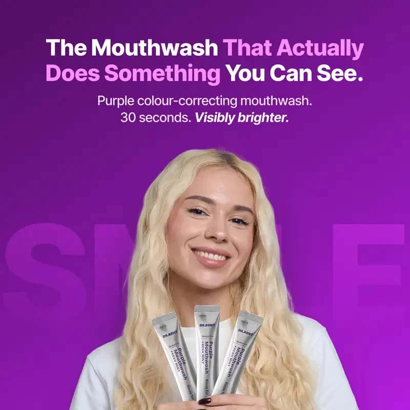 🦷20 Pack Vegan Purple Mint Mouthwash Sachets