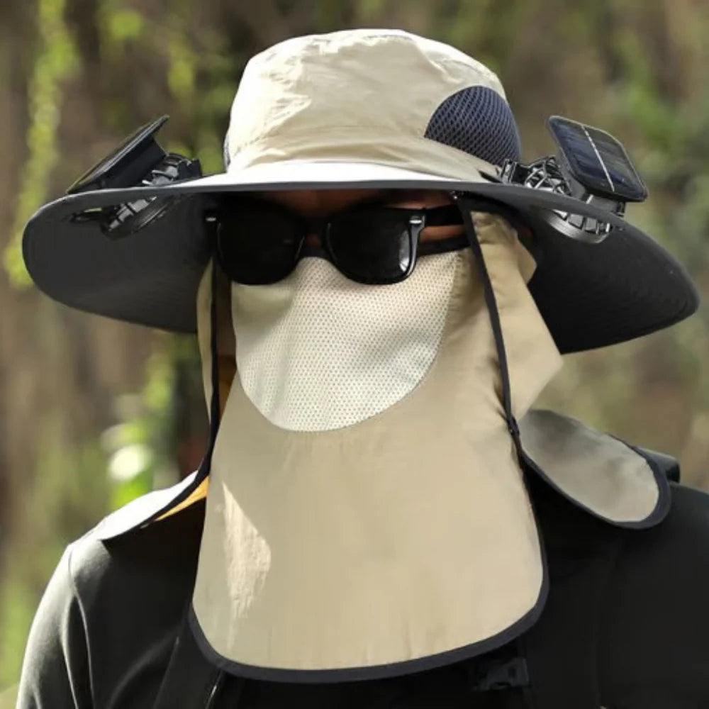 Solar Powered Fan Hat for Men Women