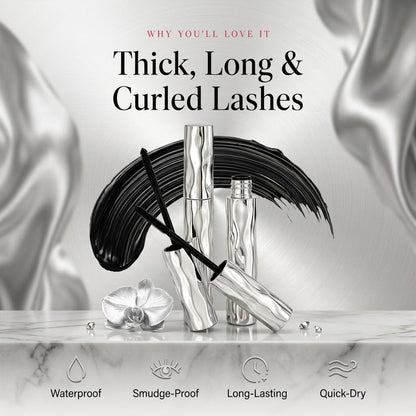 Waterproof & Sweatproof Lengthening & Curling Mascara