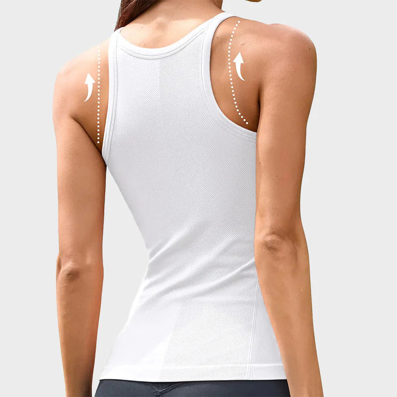 Built-In Bra Racerback Sports Cami Top