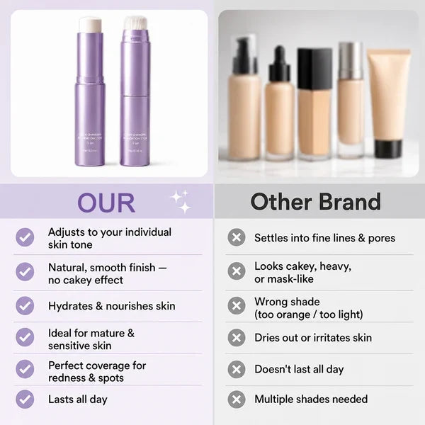 Color Changing Foundation Stick 🔥Final 2 Hour 60% OFF🔥