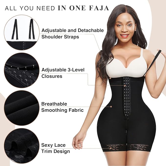 Tummy Control Postpartum Body Shaper Butt Lifter Bodysuit