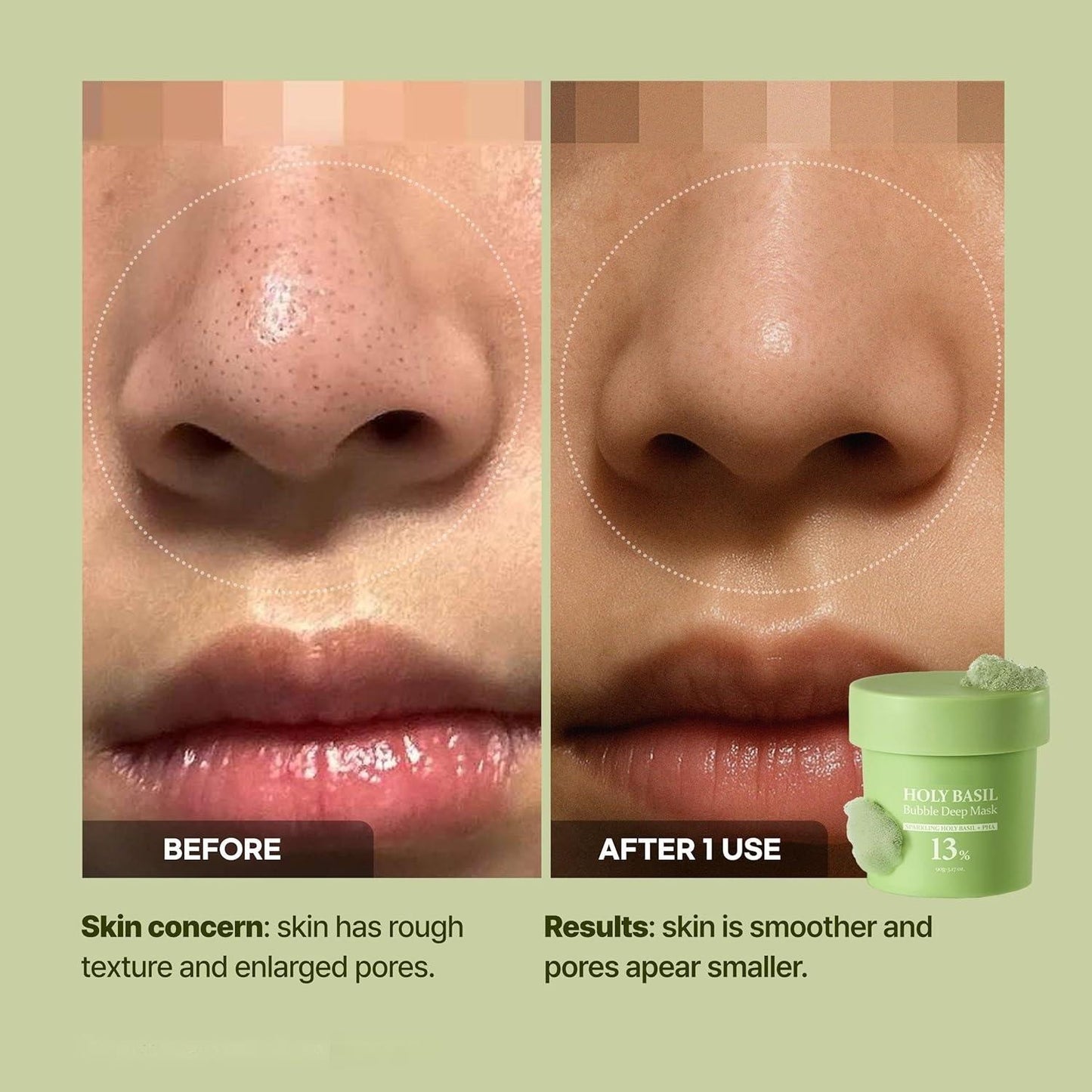Basil Bubble Cleansing Mask