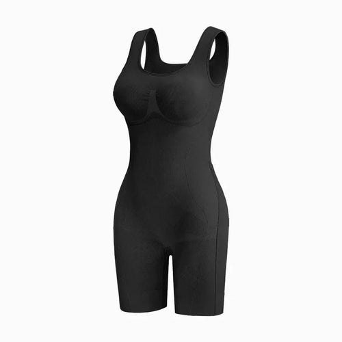 Tummy Control Butt Lifter Faja Bodysuit, Back Support Scrunch Back Open Design