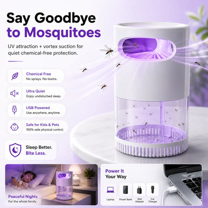 2026 Hot Seller🥳💞Over 50,000 Units Sold!👵❤️ 50% OFF TODAY! 💡USB-Powered Mosquito Trap🦟