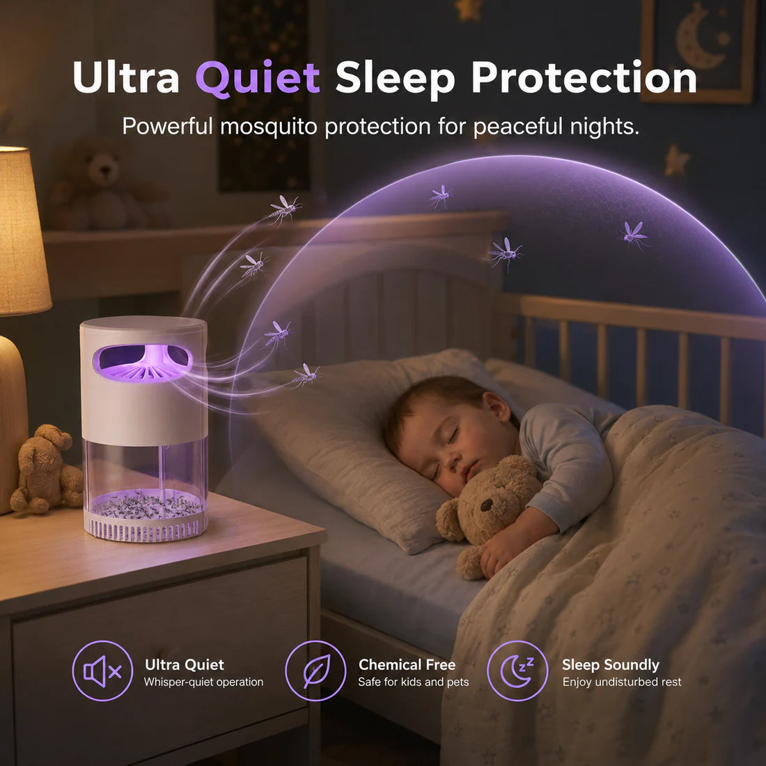 2026 Hot Seller🥳💞Over 50,000 Units Sold!👵❤️ 50% OFF TODAY! 💡USB-Powered Mosquito Trap🦟