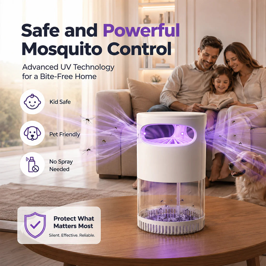 2026 Hot Seller🥳💞Over 50,000 Units Sold!👵❤️ 50% OFF TODAY! 💡USB-Powered Mosquito Trap🦟