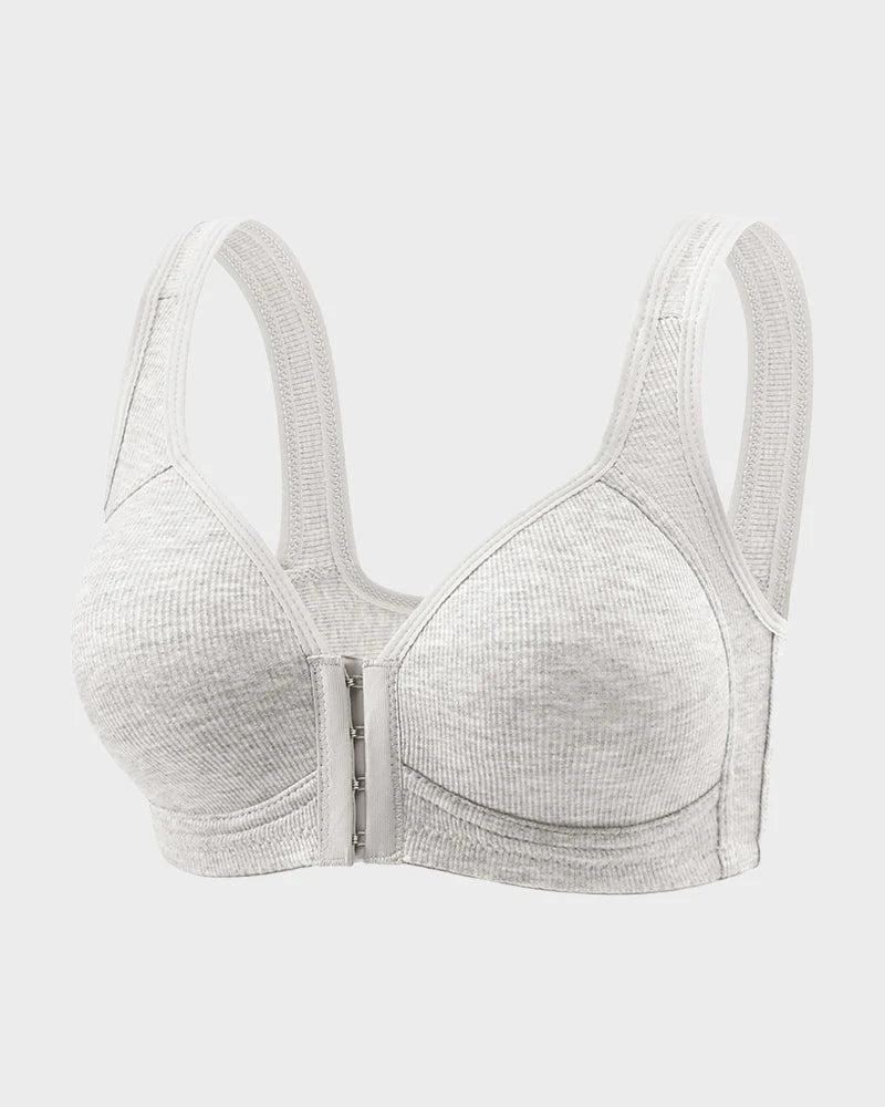 Front Closure Wireless Support Bra – Easy-On Design, Lift & All-Day Comfort