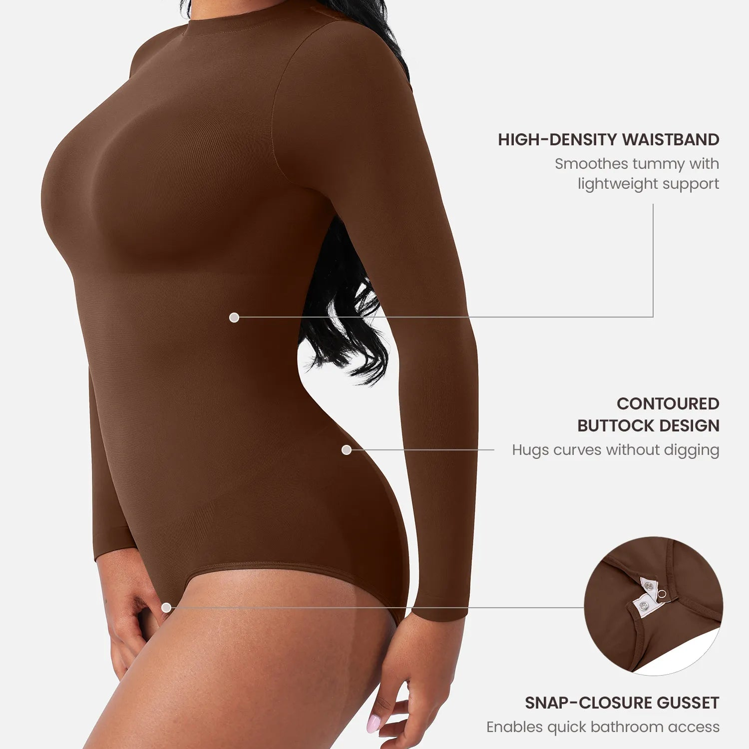 Seamless Ultra-Soft Crew Neck Bodysuit