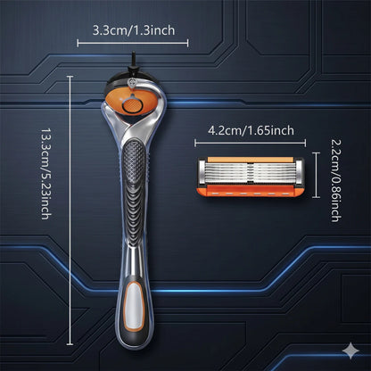 Men's Unscented Precision Razor Blade Replacement Handheld Kit🪒