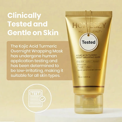 Korean Kojic Acid Turmeric Wrapping Mask