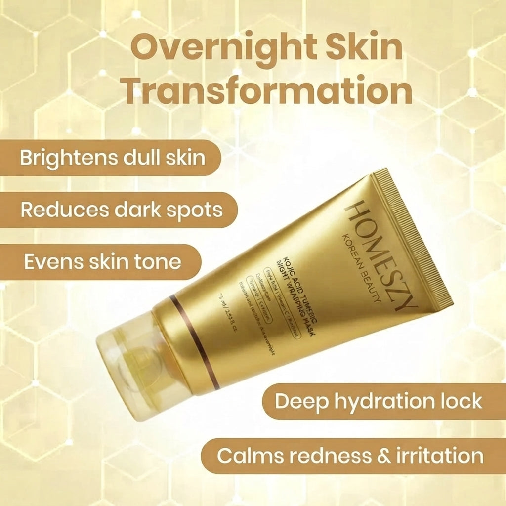 Korean Kojic Acid Turmeric Wrapping Mask