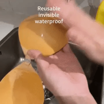 Washable and reusable adhesive bra