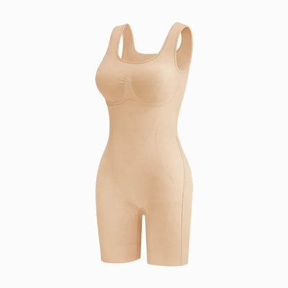 Tummy Control Butt Lifter Faja Bodysuit, Back Support Scrunch Back Open Design