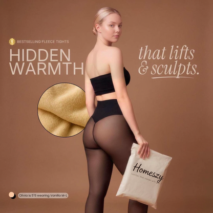 Fleece-lined Shaping Tights