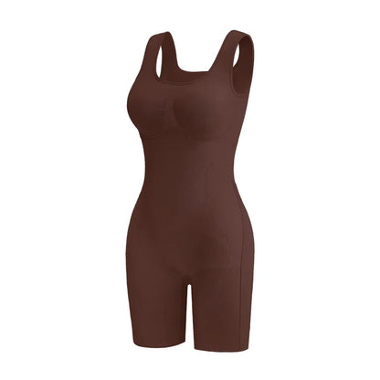 Tummy Control Butt Lifter Faja Bodysuit, Back Support Scrunch Back Open Design