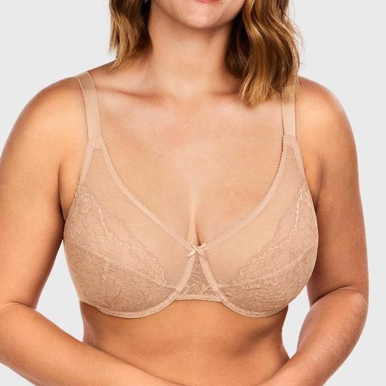 (Cardi B recommends)Enchante Unlined Non-padded Lace Underwire Bra