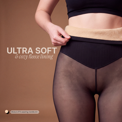 Fleece-lined Shaping Tights