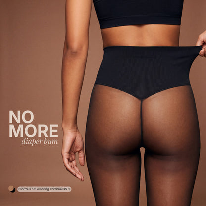 Fleece-lined Shaping Tights
